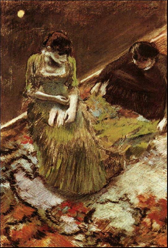 Edgar Degas Avant l'Entree en Scene Sweden oil painting art